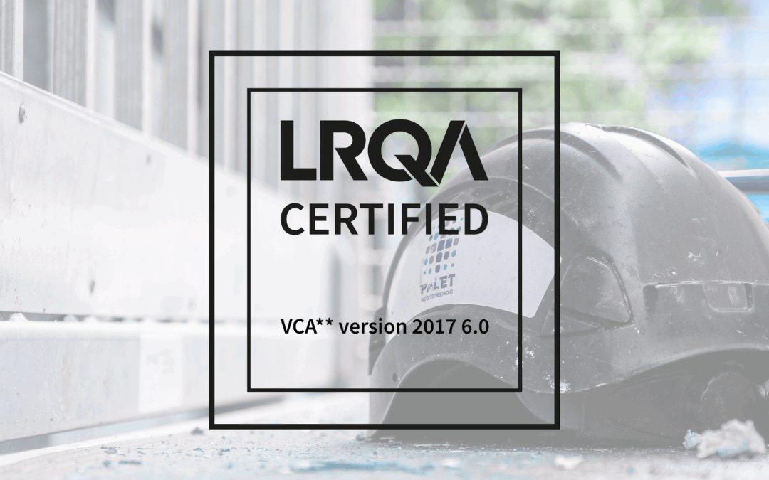 Opnieuw geslaagd voor de VCA-audit