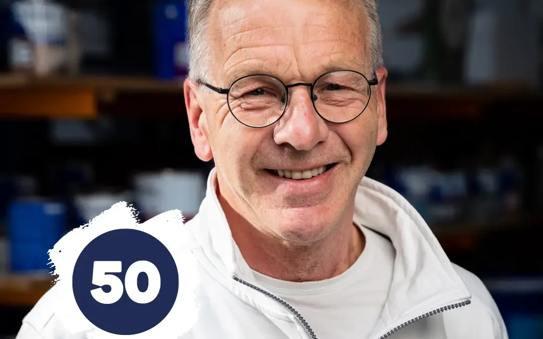 Henk 50 jaar bij Palet