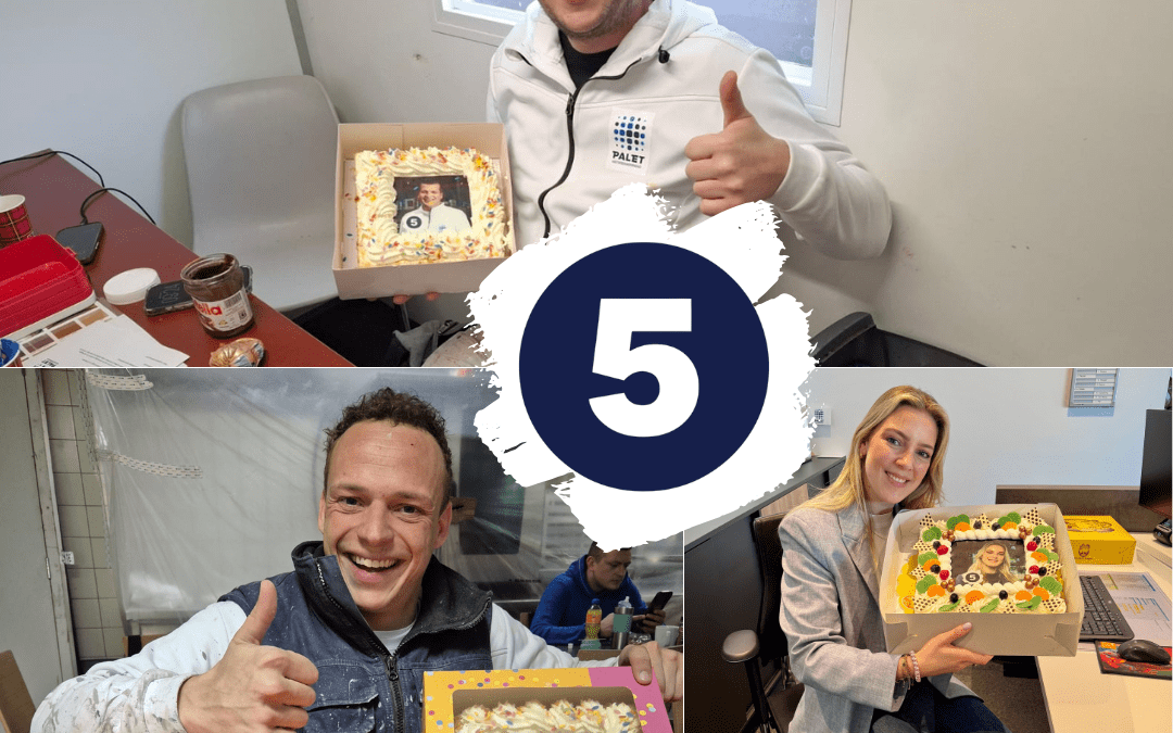 Een mooie mijlpaal: 5 jaar bij Palet